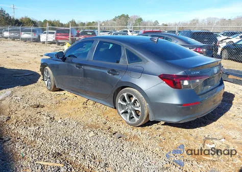 2025 Honda Civic Hybrid Sport/Sport Touring z USA, uszkodzony, nr VIN 2HGFE4F86SH302327